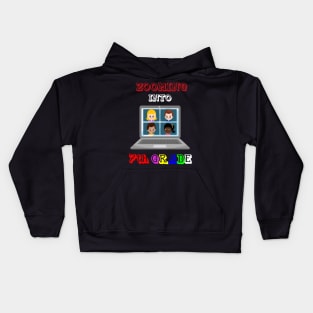 Zooming Into 7th grade - Back to School Kids Hoodie